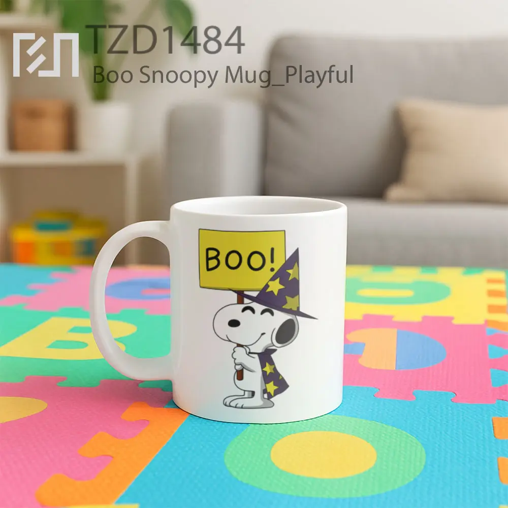 Boo Snoopy Mug - All-side / Desain