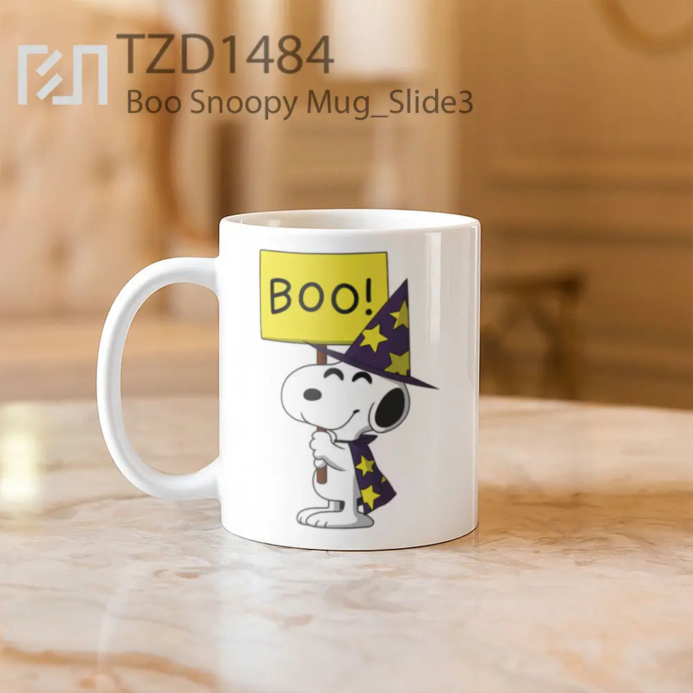Boo Snoopy Mug - All-side / Desain
