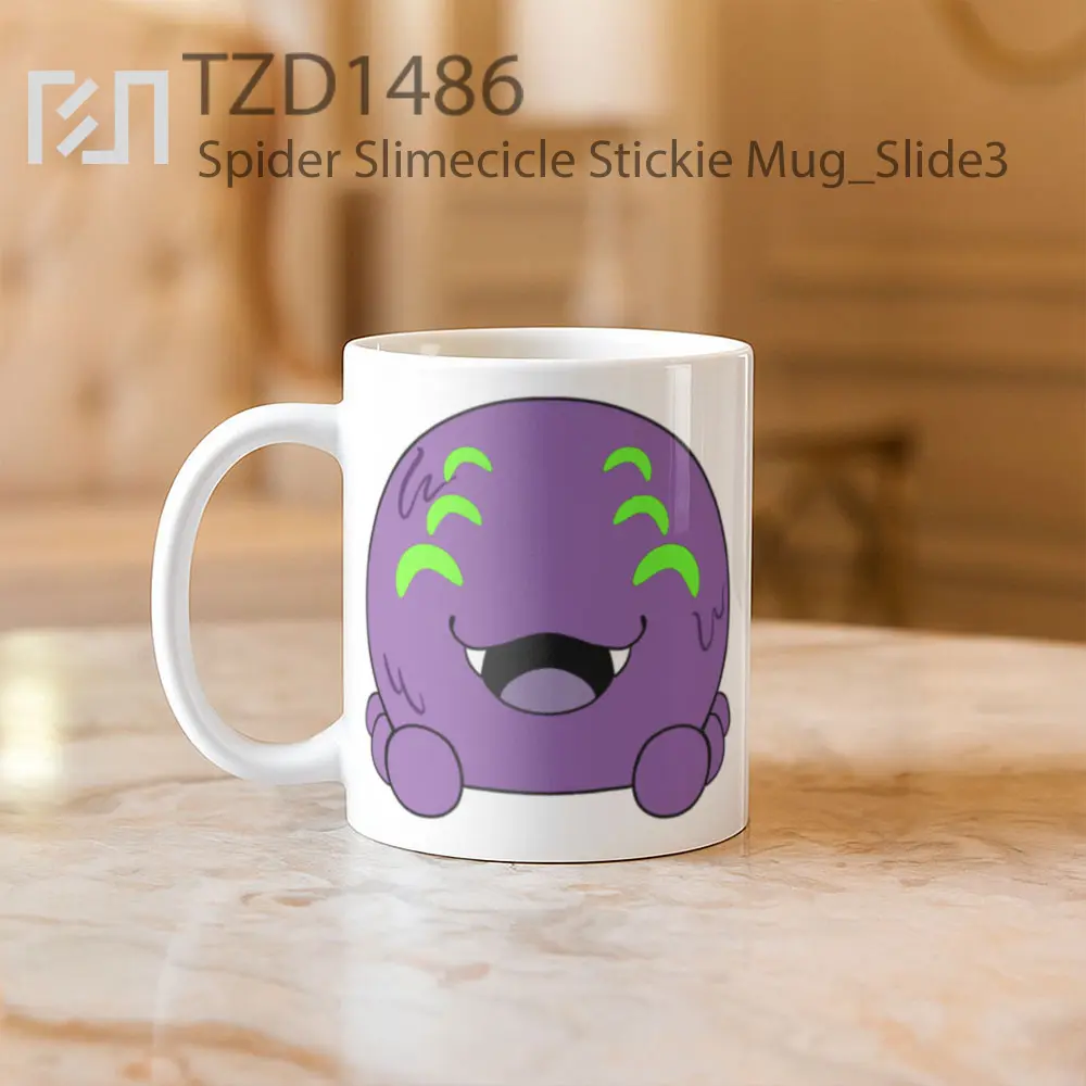 Spider Slimecicle Stickie Mug - All-side / Desain