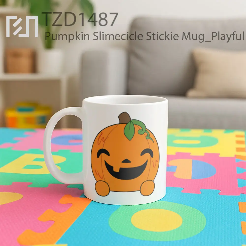 Pumpkin Slimecicle Stickie Mug - All-side / Desain