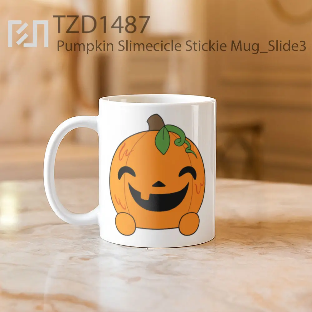 Pumpkin Slimecicle Stickie Mug - All-side / Desain