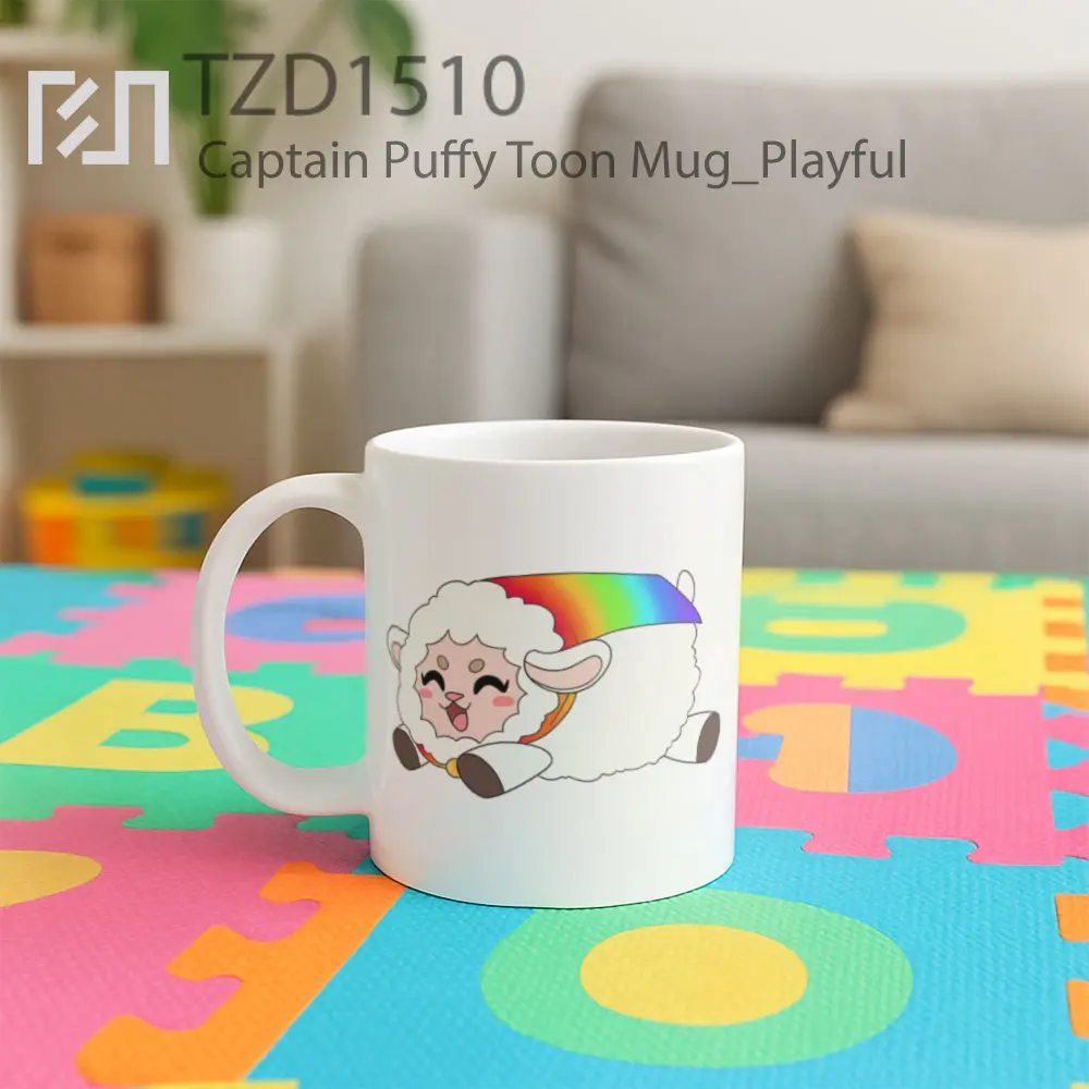 Captain Puffy Toon Mug - All-side / Desain