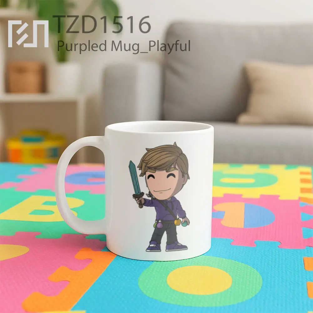 Purpled Mug - All-side / Desain