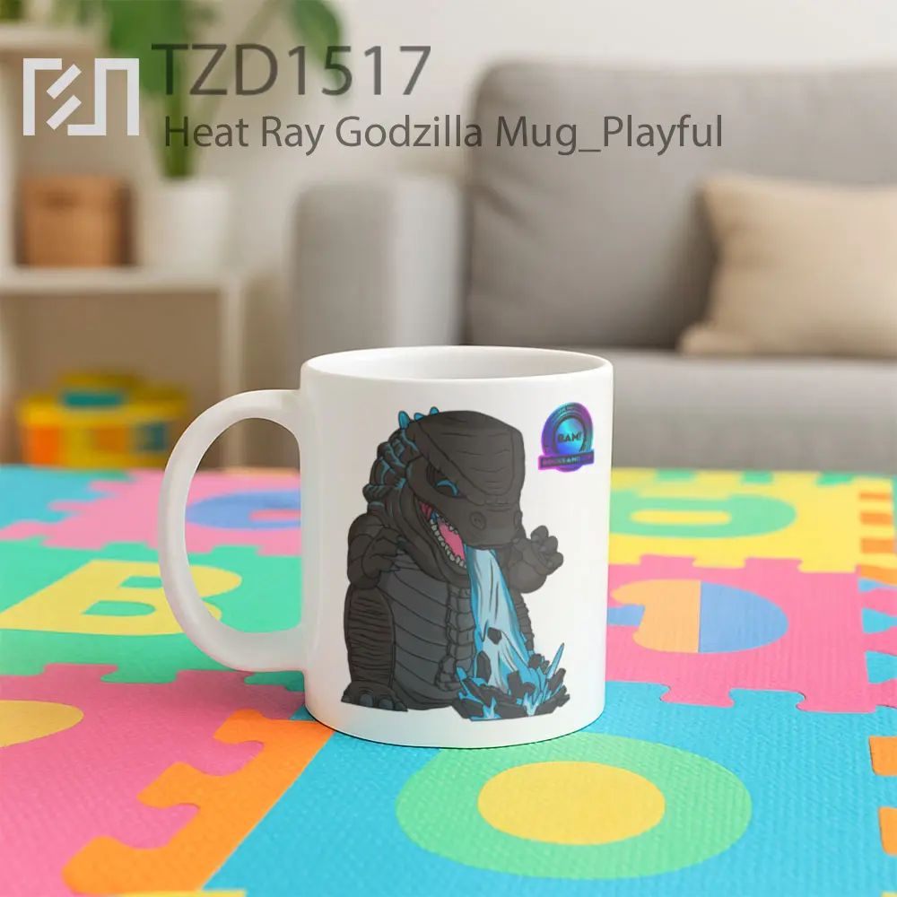 Heat Ray Godzilla Mug - All-side / Desain