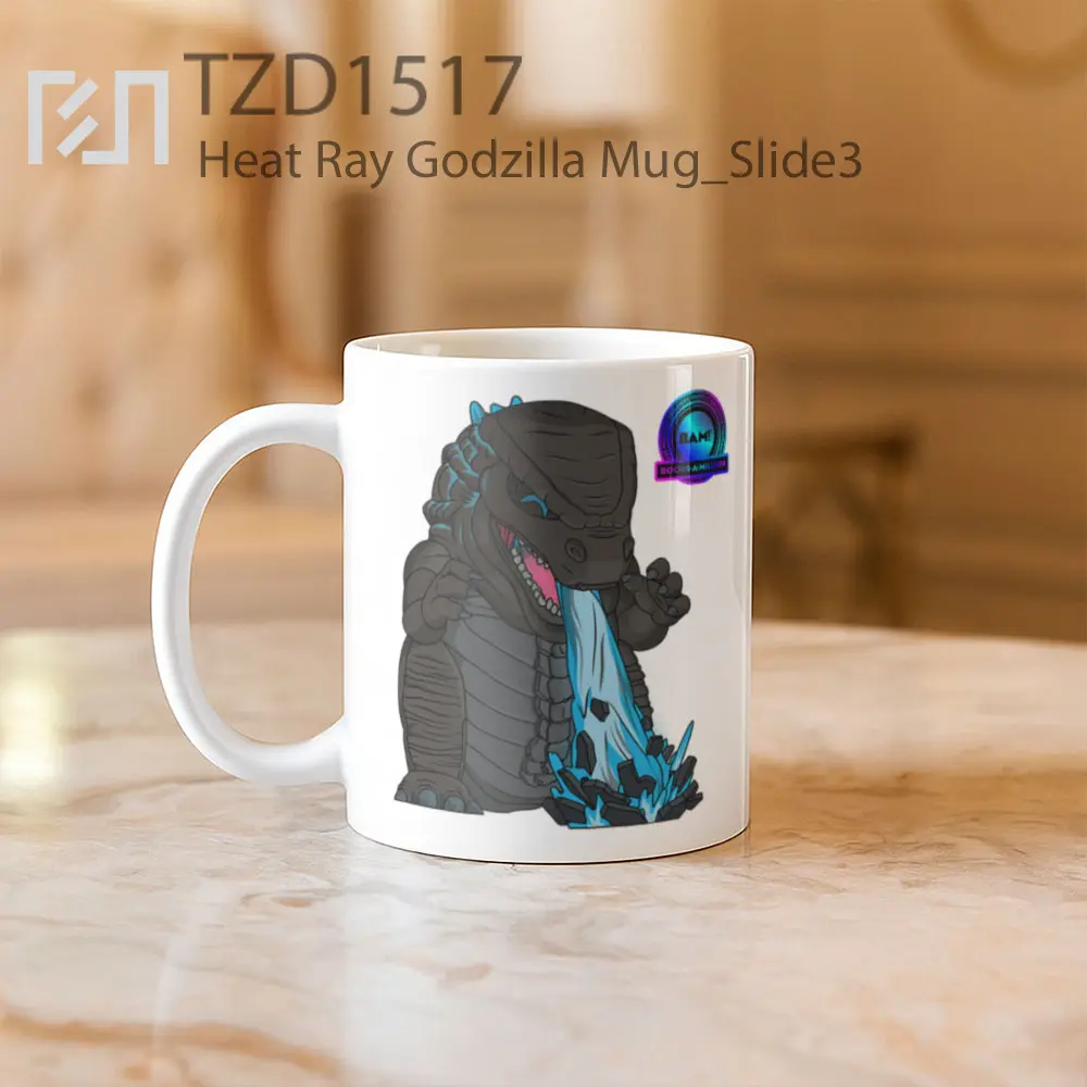 Heat Ray Godzilla Mug - All-side / Desain