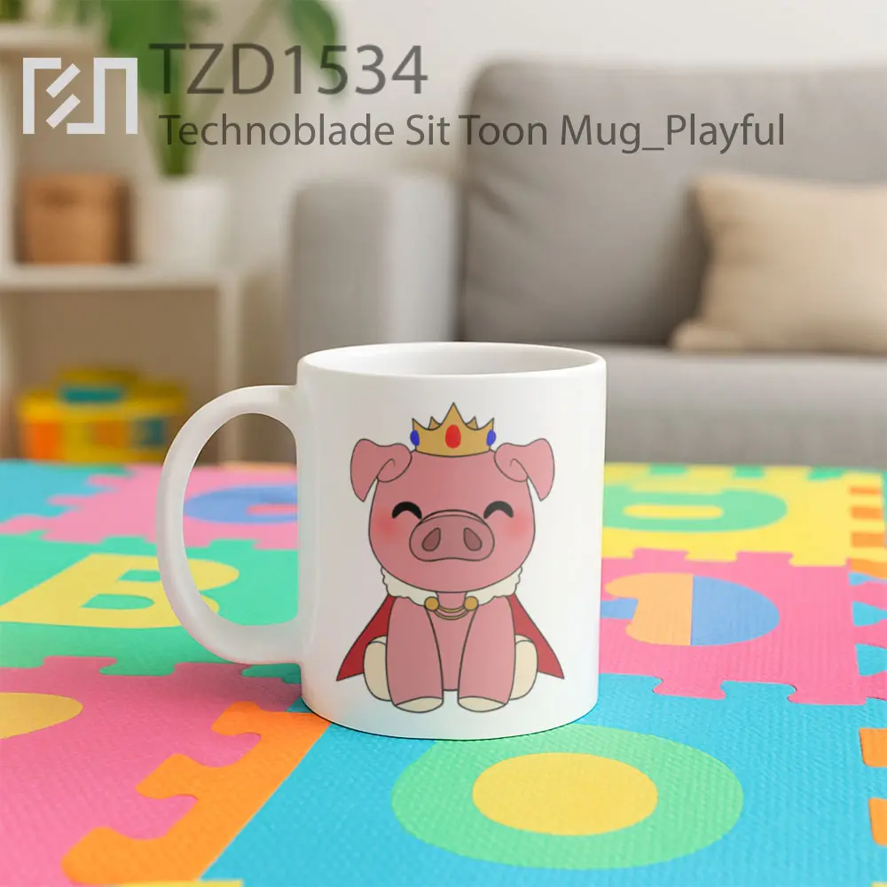 Technoblade Sit Toon Mug - All-side / Desain