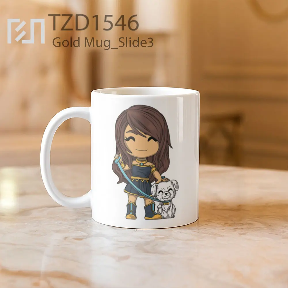 Gold Mug - All-side / Desain