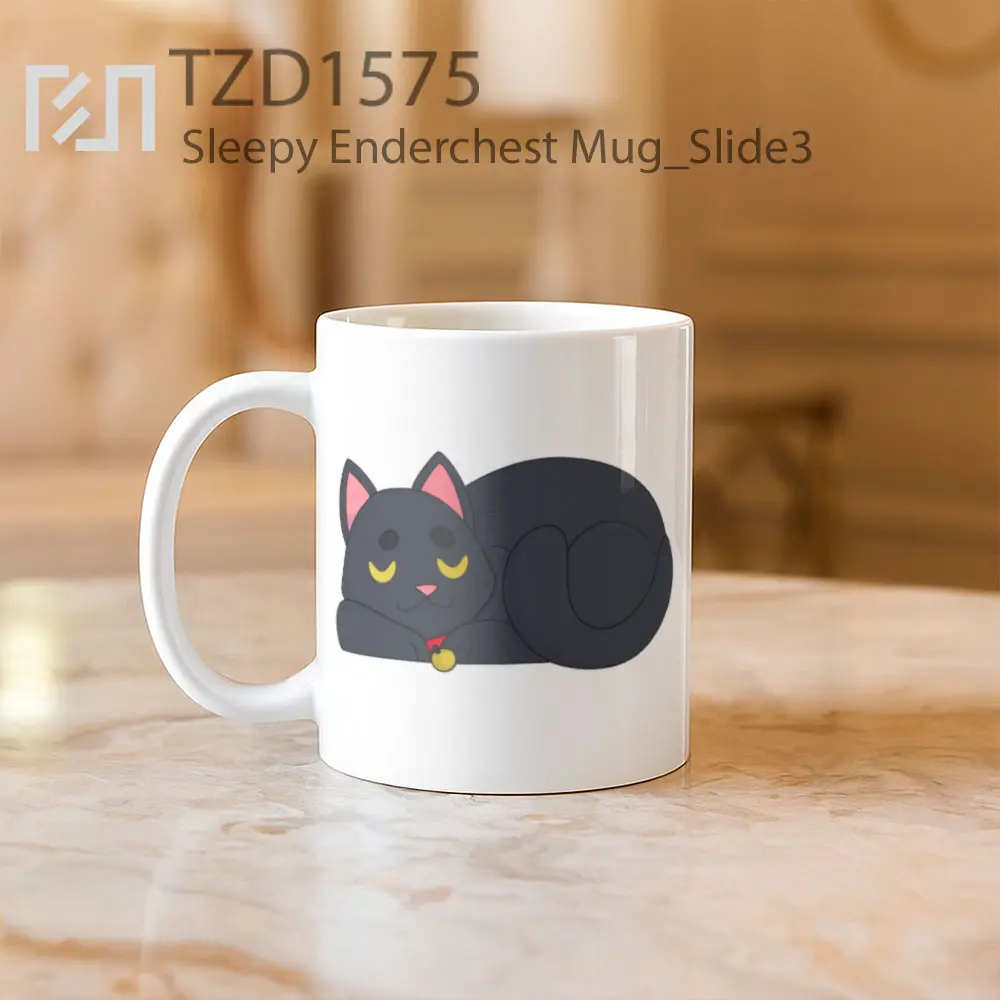 Sleepy Enderchest Mug - All-side / Desain