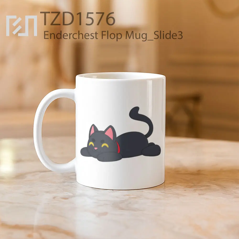Enderchest Flop Mug - All-side / Desain