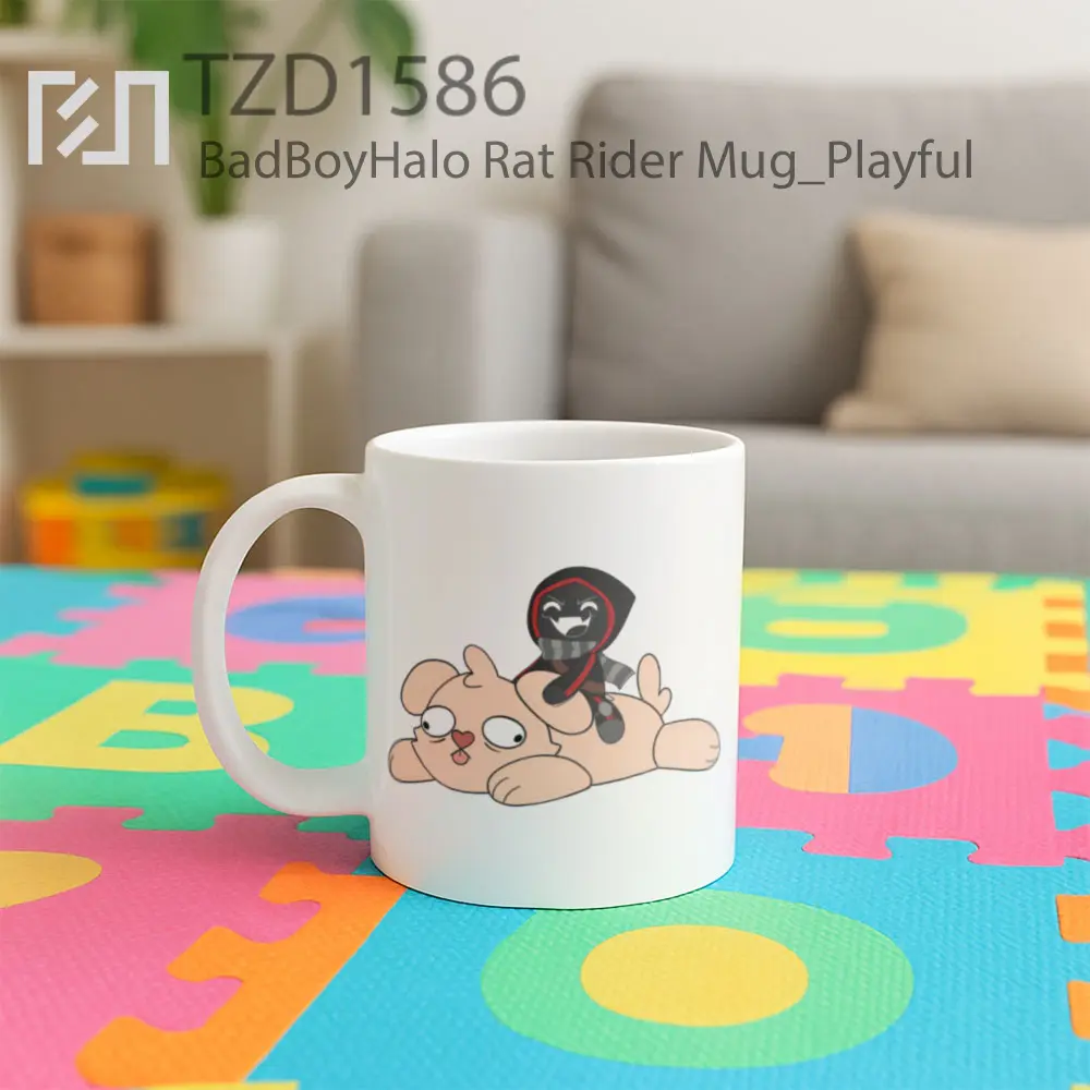 BadBoyHalo Rat Rider Mug - All-side / Desain