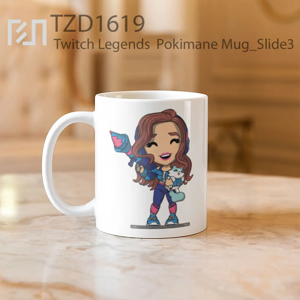 Twitch Legends  Pokimane Mug - All-side / Desain
