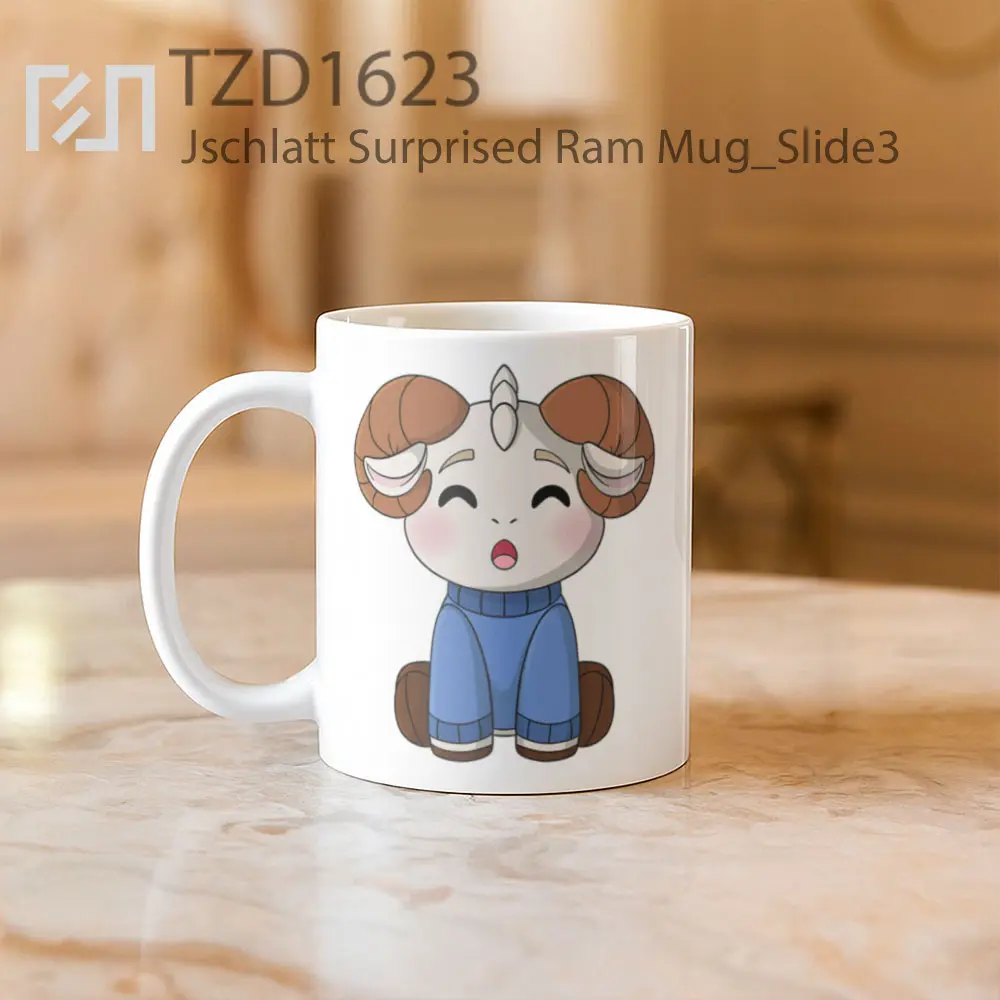 Jschlatt Surprised Ram Mug - All-side / Desain