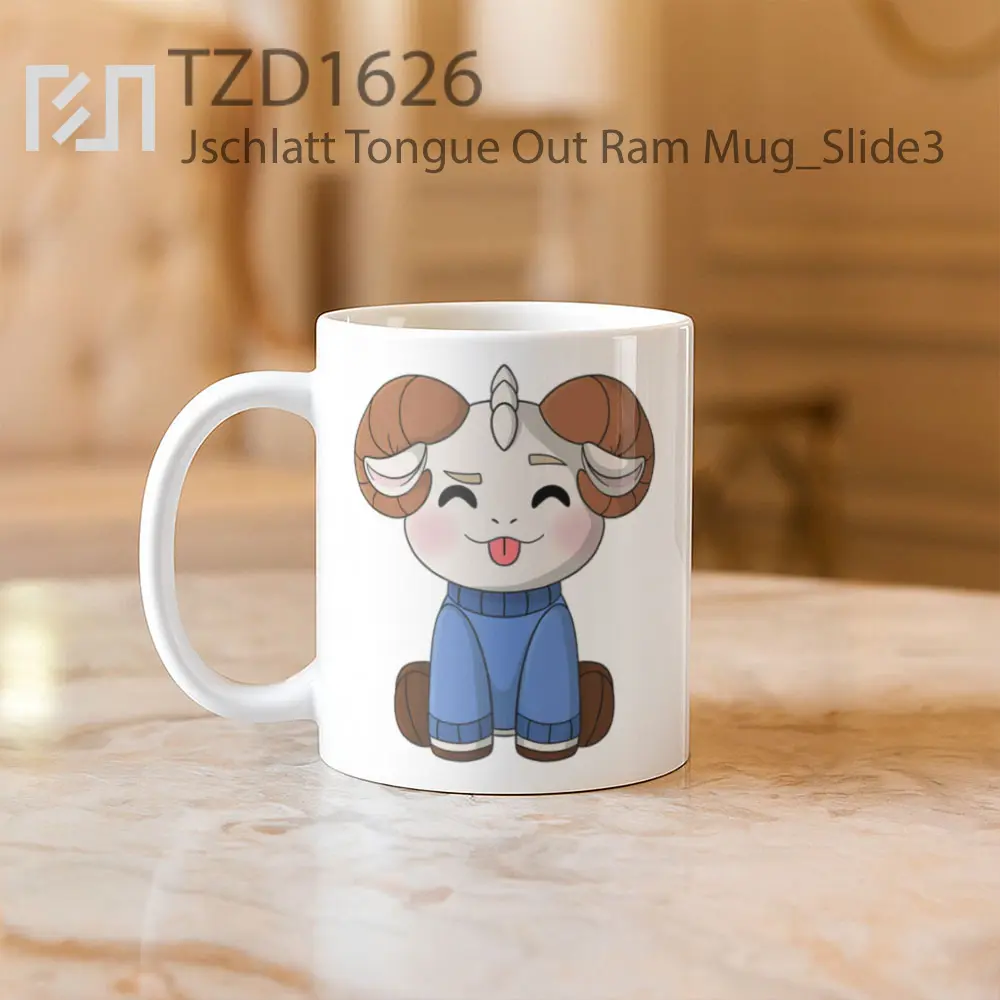 Jschlatt Tongue Out Ram Mug - All-side / Desain