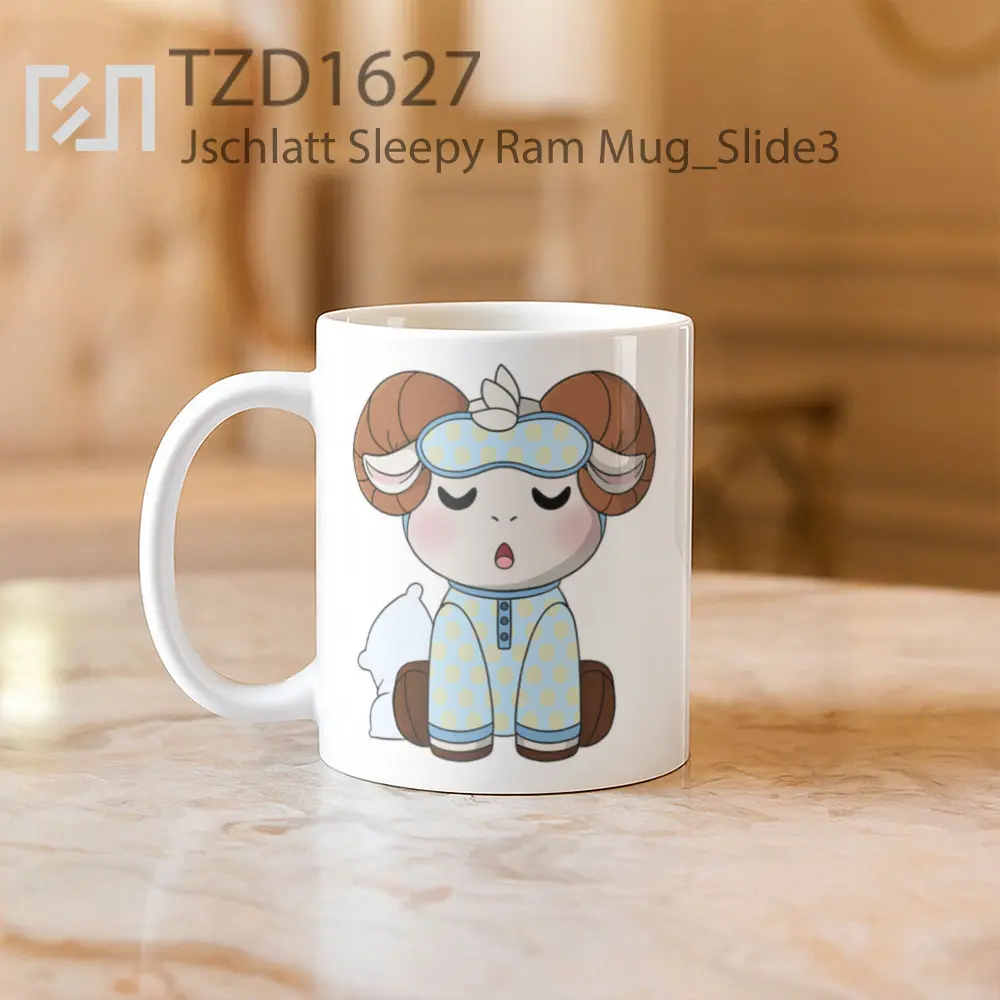 Jschlatt Sleepy Ram Mug - All-side / Desain