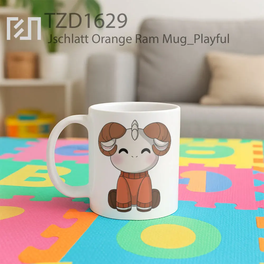Jschlatt Orange Ram Mug - All-side / Desain