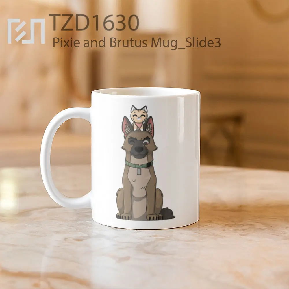 Pixie and Brutus Mug - All-side / Desain