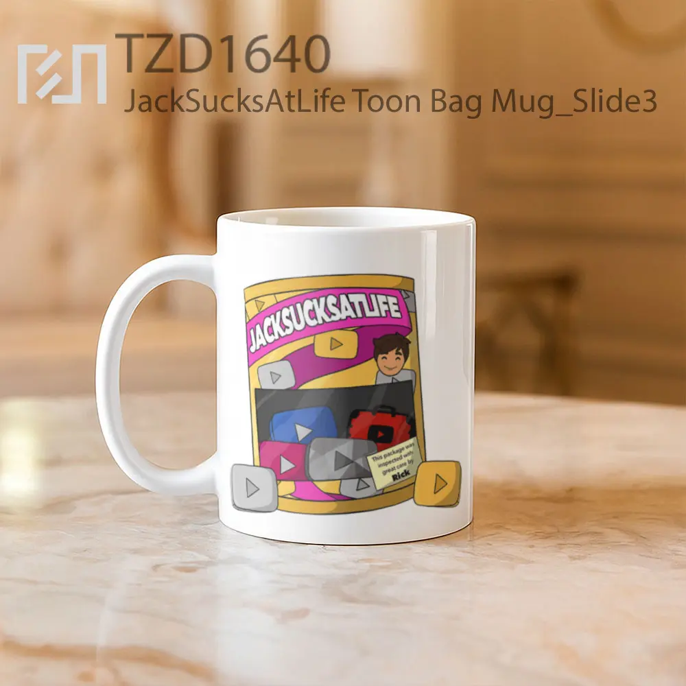 JackSucksAtLife Toon Bag Mug - All-side / Desain