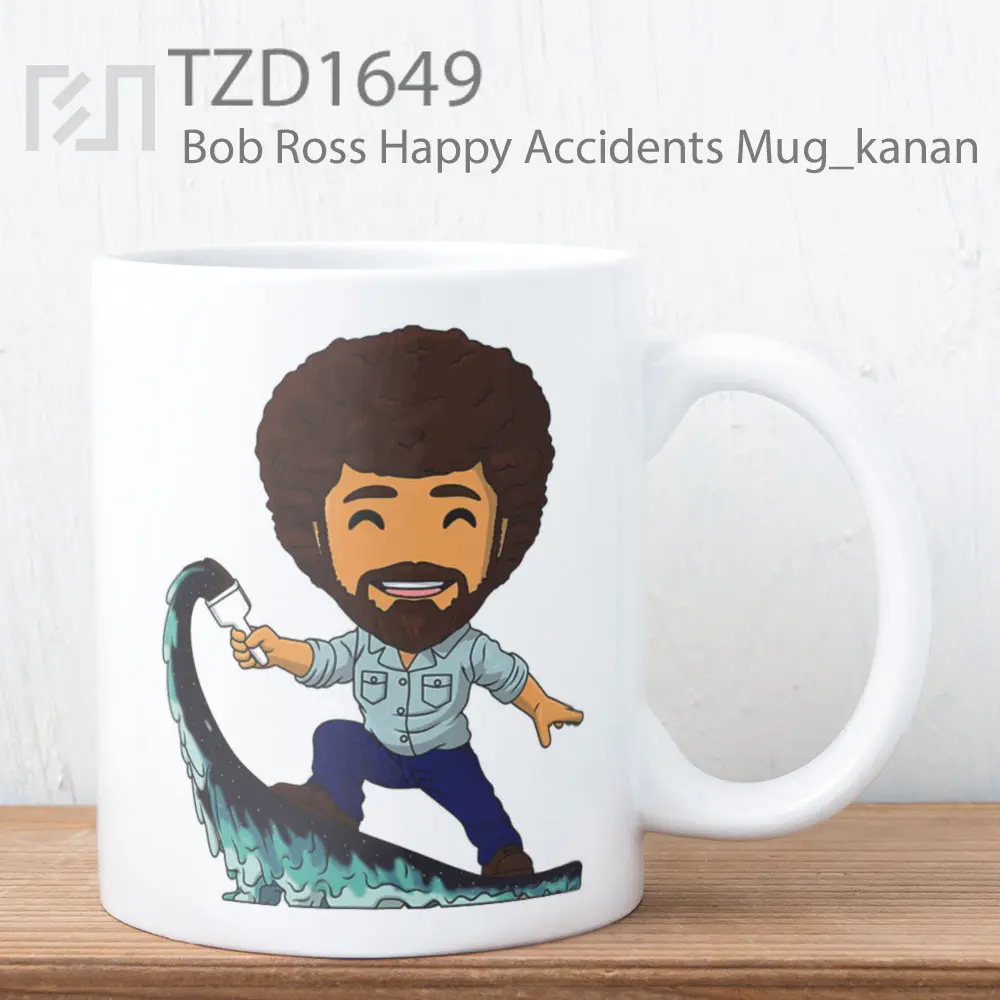 Bob Ross Happy Accidents Mug