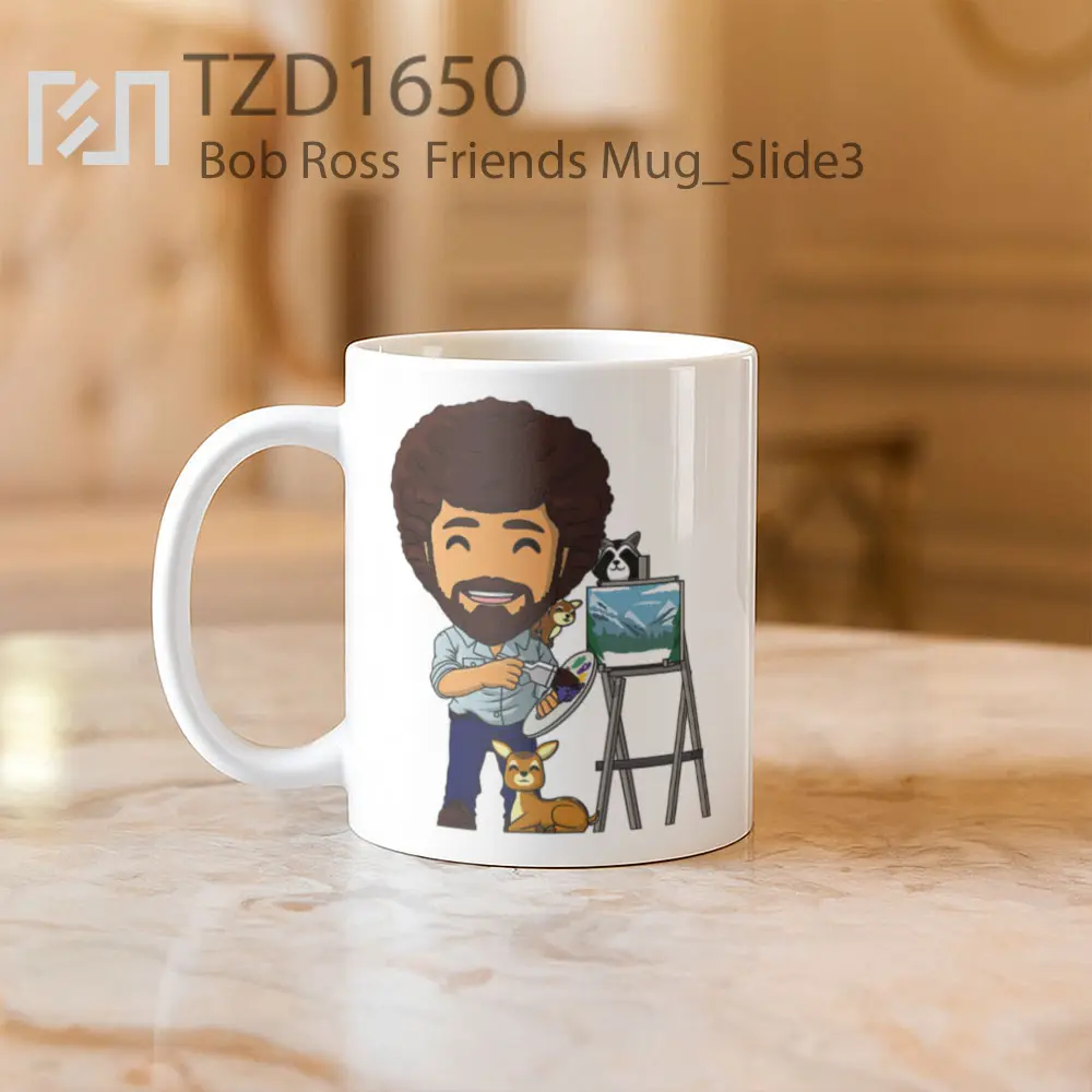 Bob Ross  Friends Mug - All-side / Desain