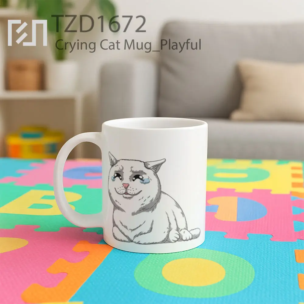 Crying Cat Mug - All-side / Desain