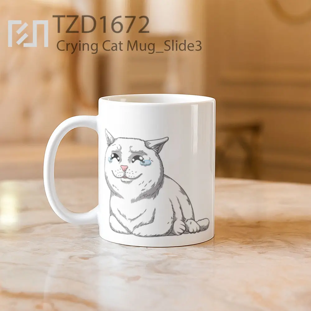 Crying Cat Mug - All-side / Desain