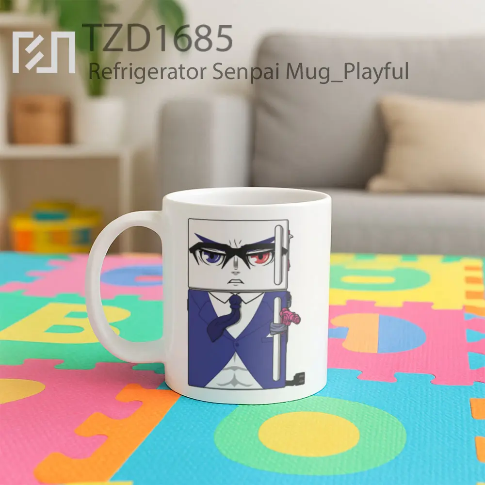 Refrigerator Senpai Mug - All-side / Desain