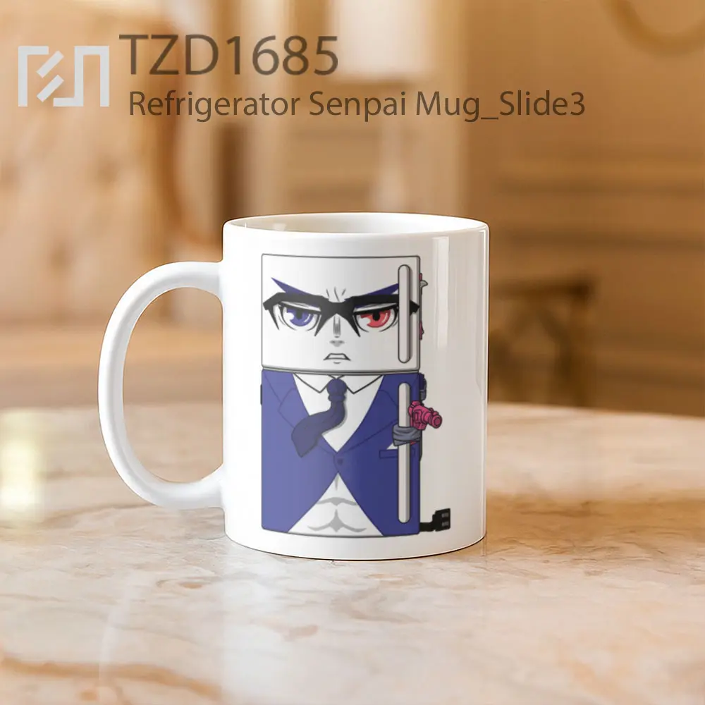 Refrigerator Senpai Mug - All-side / Desain