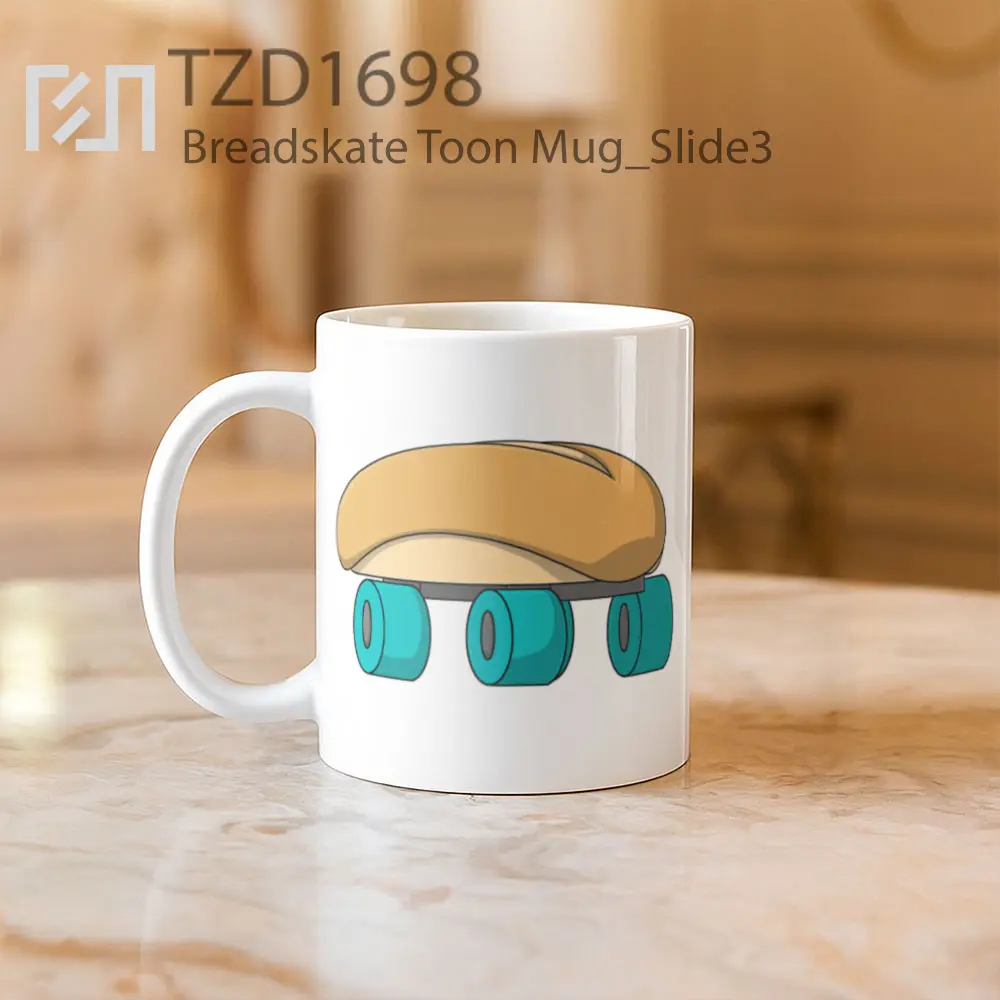Breadskate Toon Mug - All-side / Desain