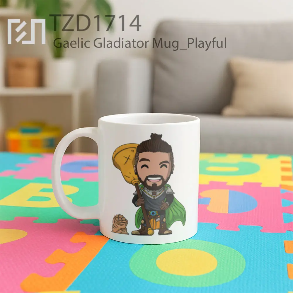 Gaelic Gladiator Mug - All-side / Desain