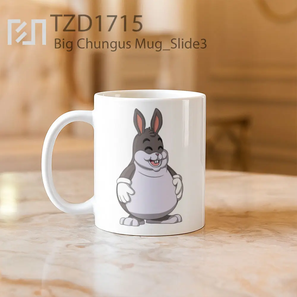 Big Chungus Mug - All-side / Desain