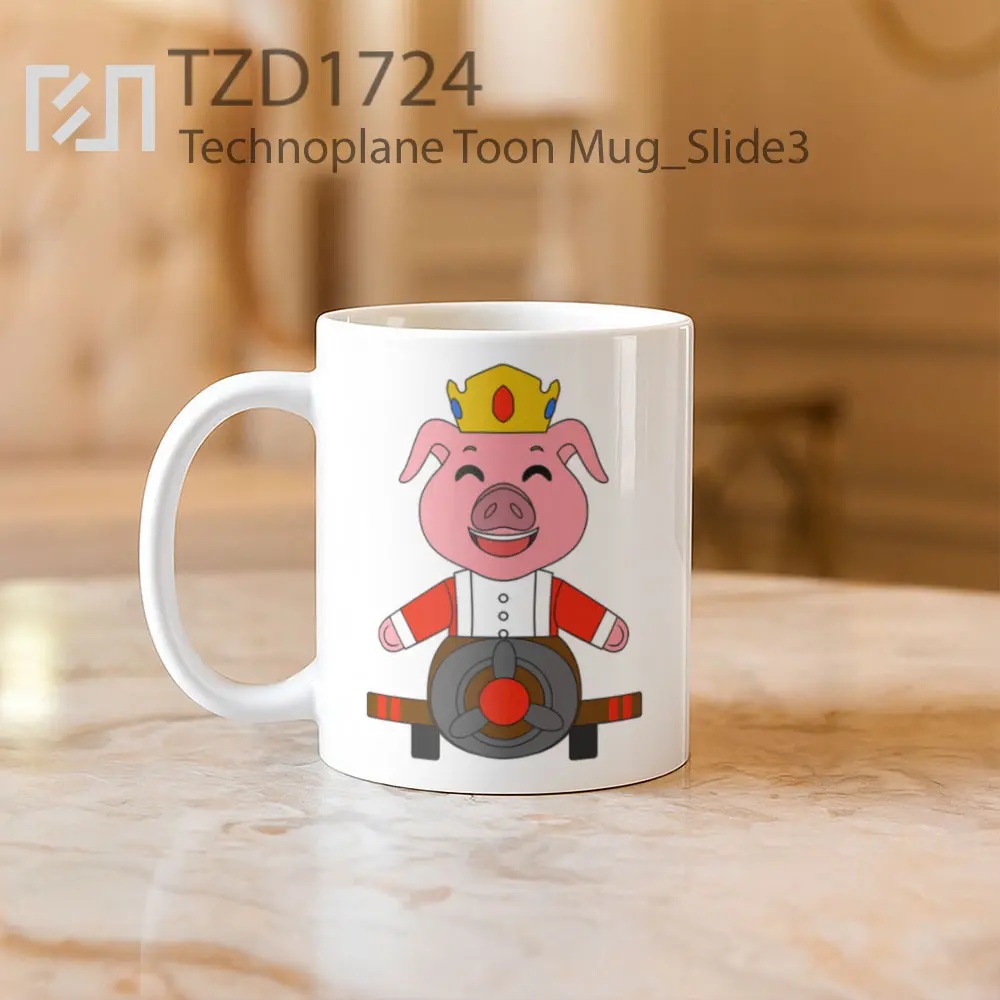 Technoplane Toon Mug - All-side / Desain