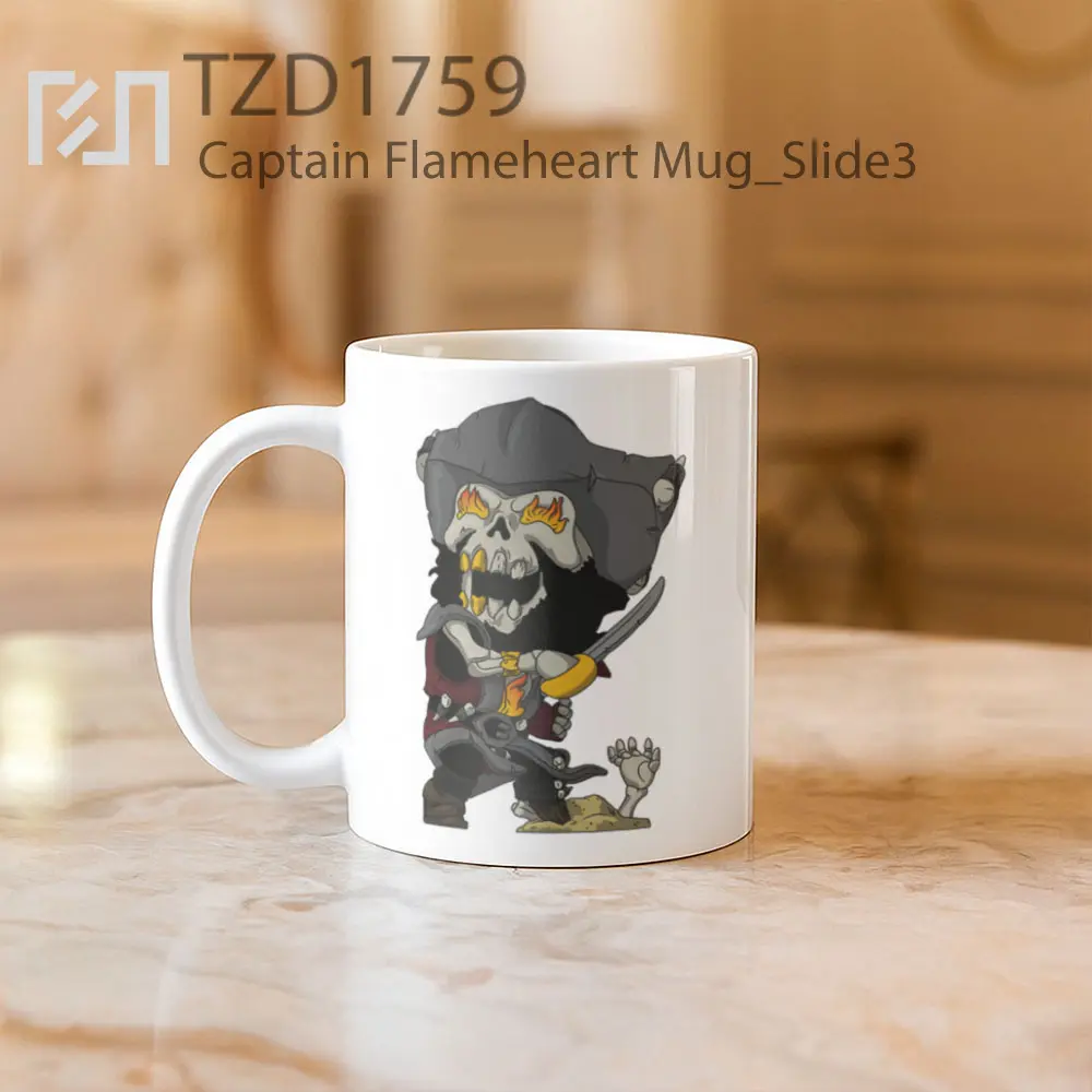 Captain Flameheart Mug - All-side / Desain