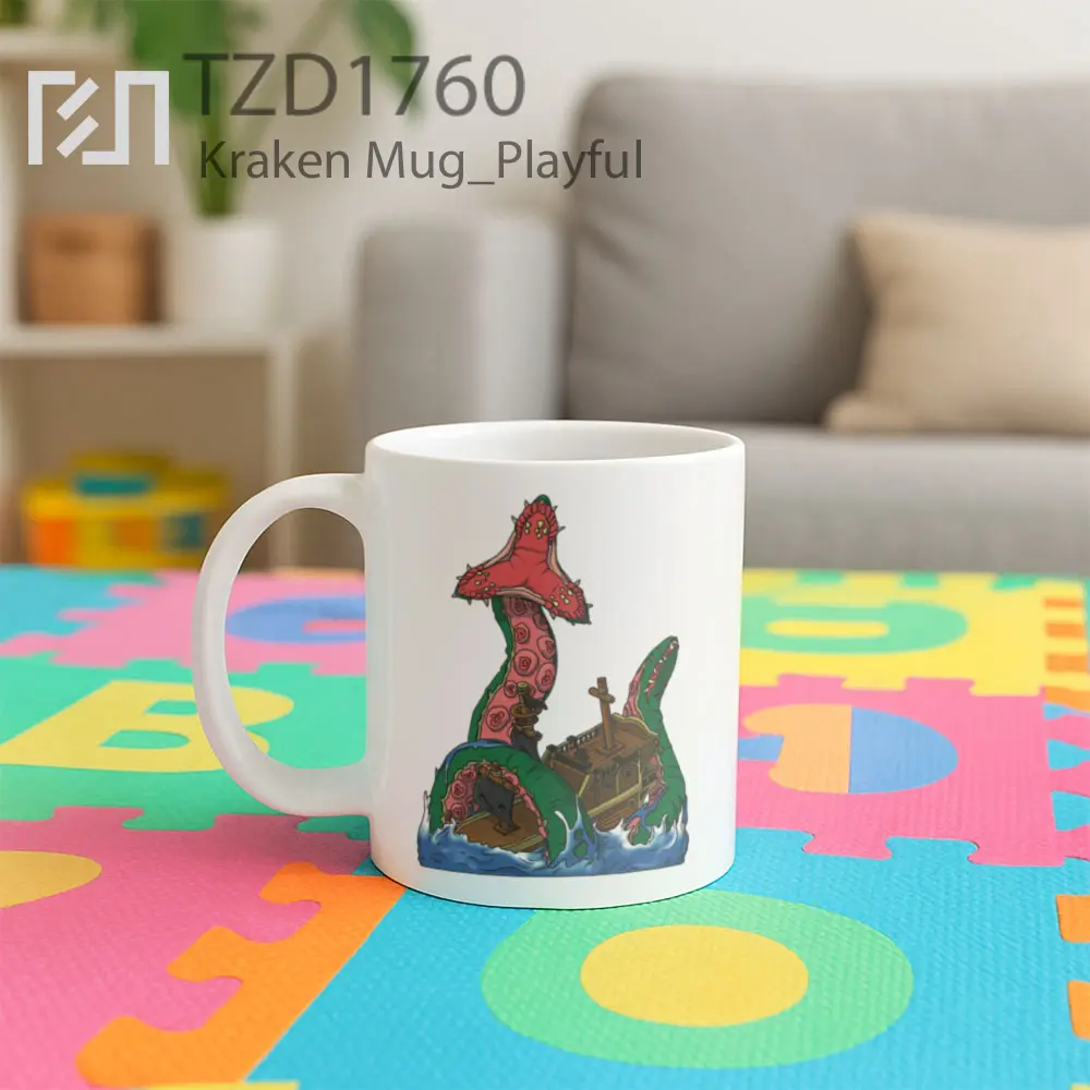 Kraken Mug - All-side / Desain