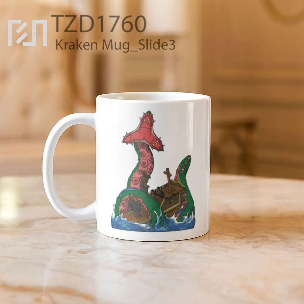 Kraken Mug - All-side / Desain