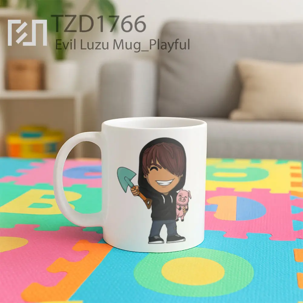 Evil Luzu Mug - All-side / Desain