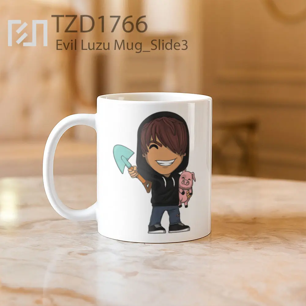 Evil Luzu Mug - All-side / Desain