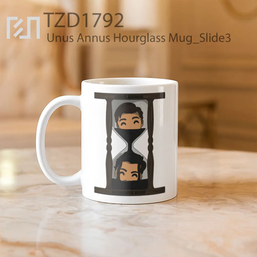 Unus Annus Hourglass Mug - All-side / Desain