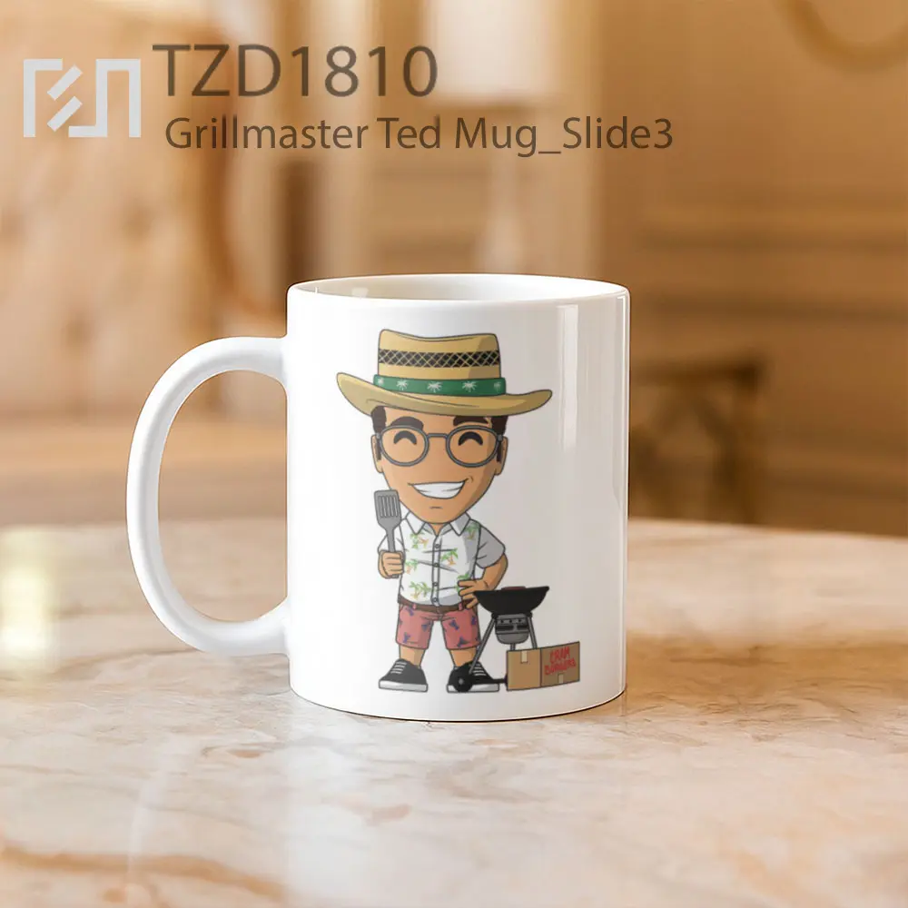 Grillmaster Ted Mug - All-side / Desain