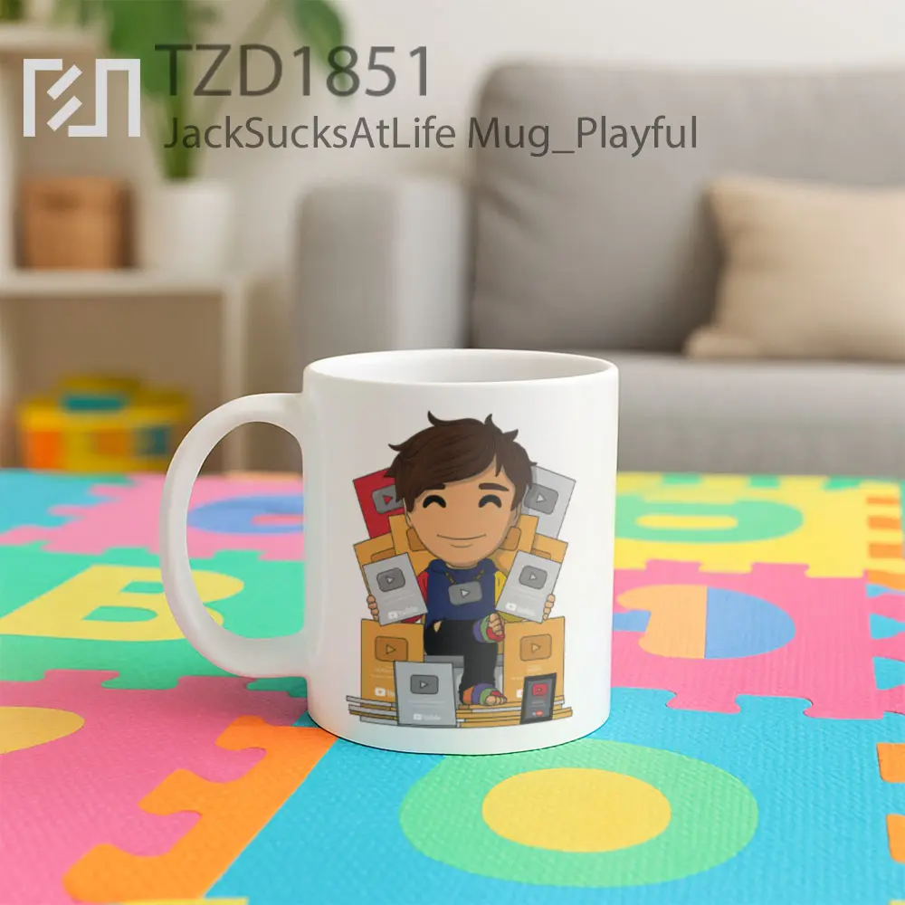 JackSucksAtLife Mug - All-side / Desain