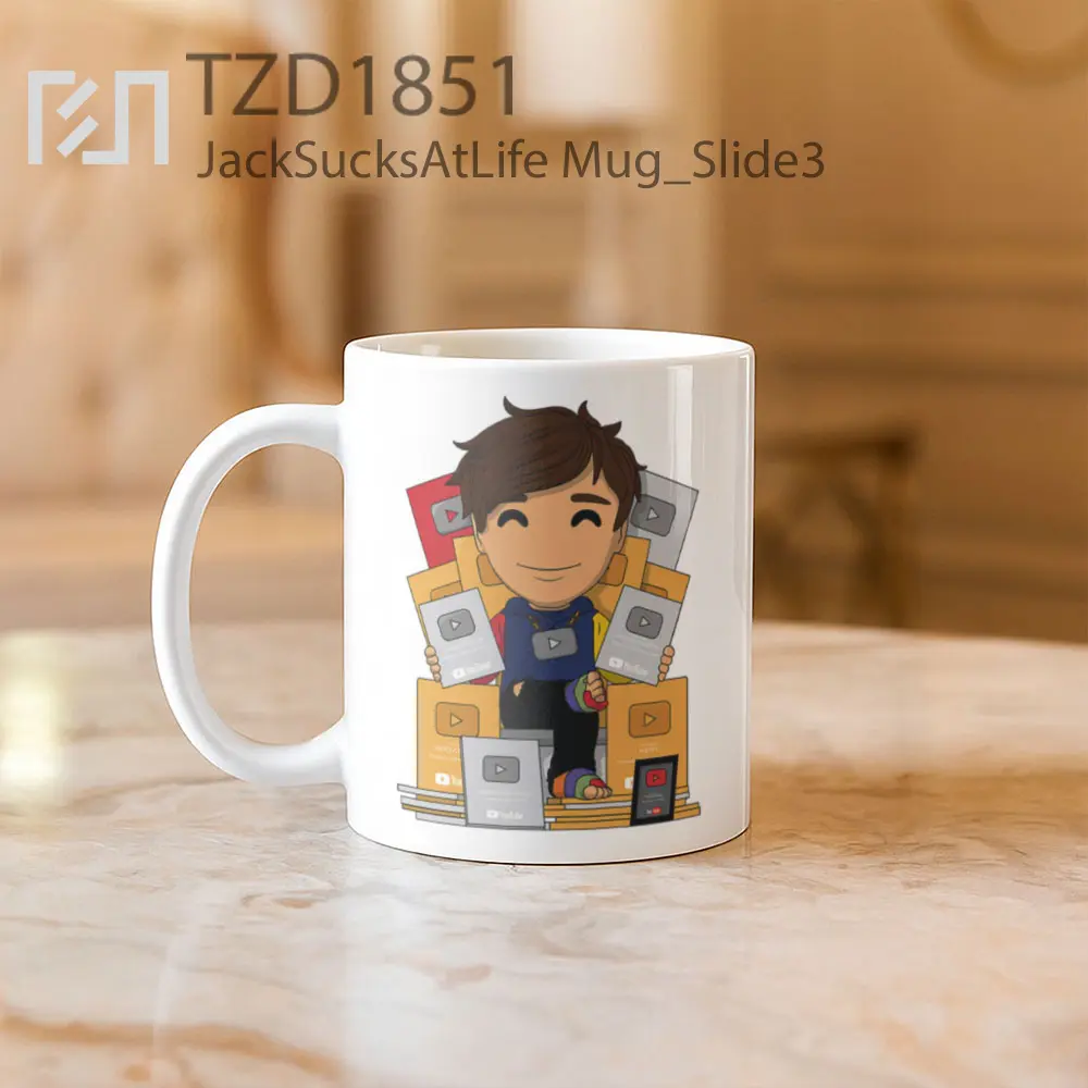 JackSucksAtLife Mug - All-side / Desain