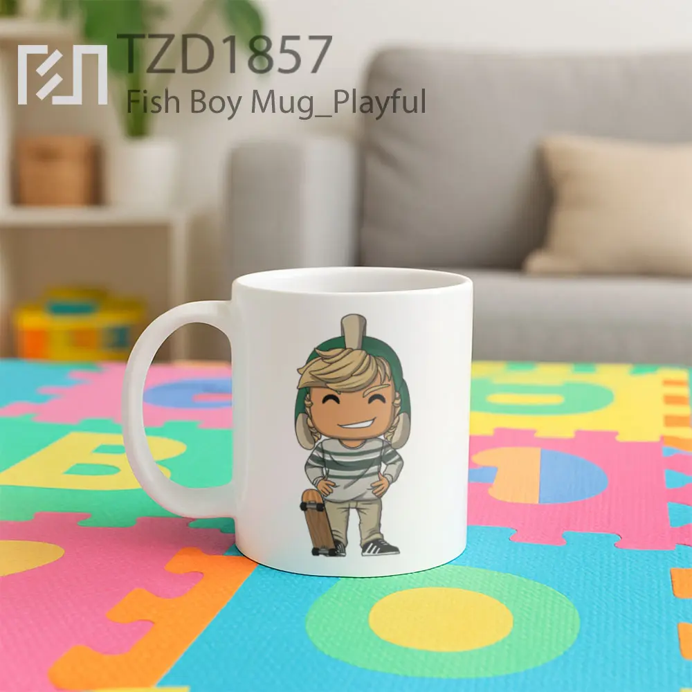 Fish Boy Mug - All-side / Desain