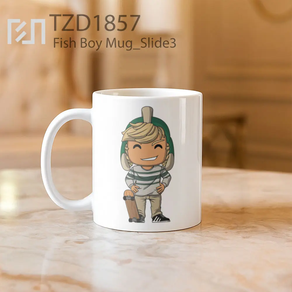 Fish Boy Mug - All-side / Desain