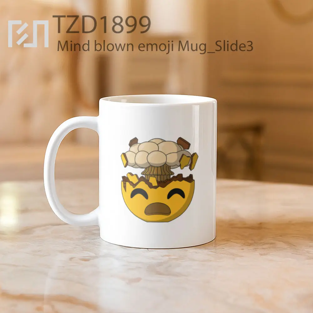 Mind blown emoji Mug - All-side / Desain
