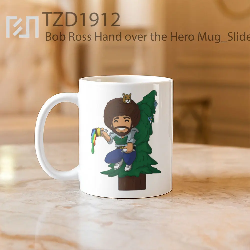 Bob Ross Hand over the Hero Mug - All-side / Desain