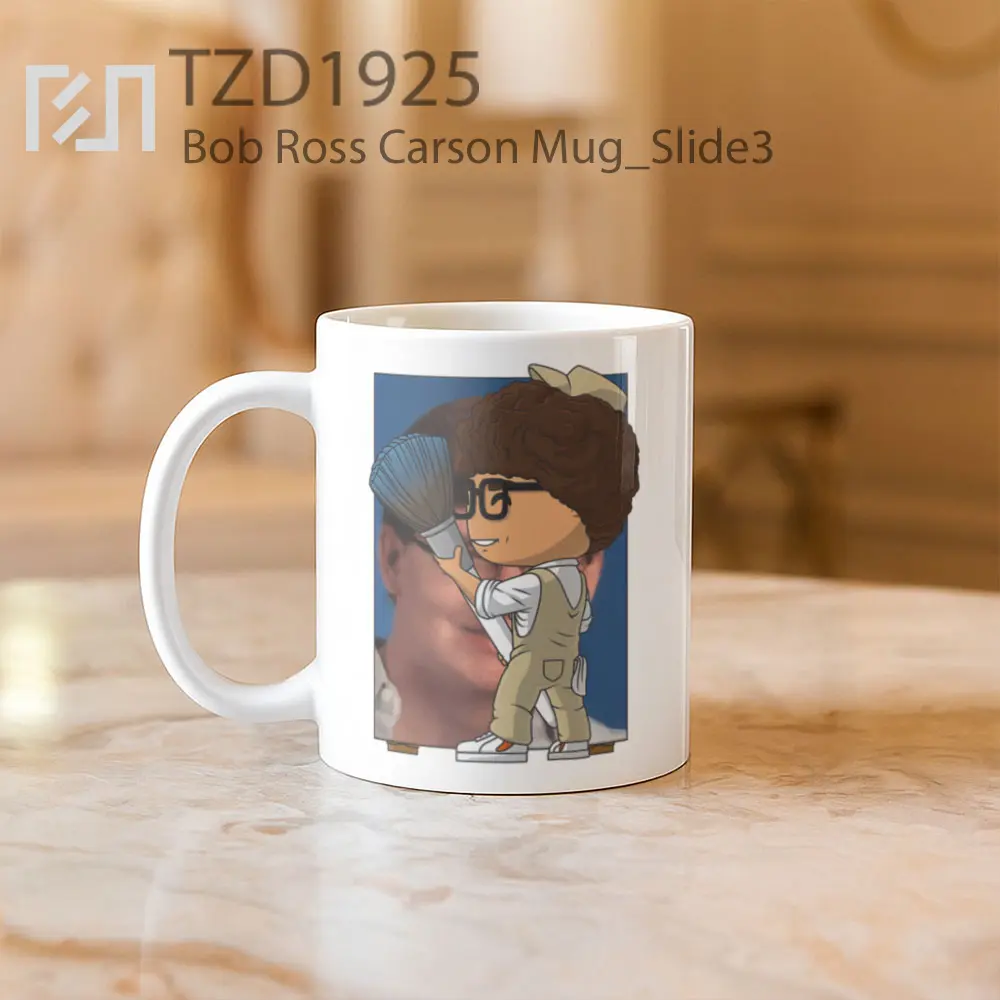 Bob Ross Carson Mug - All-side / Desain