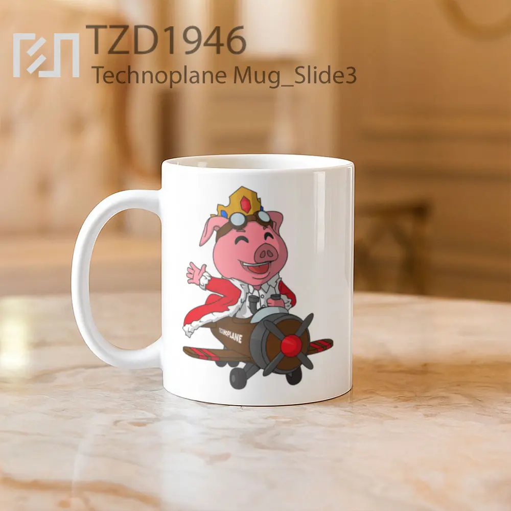 Technoplane Mug - All-side / Desain