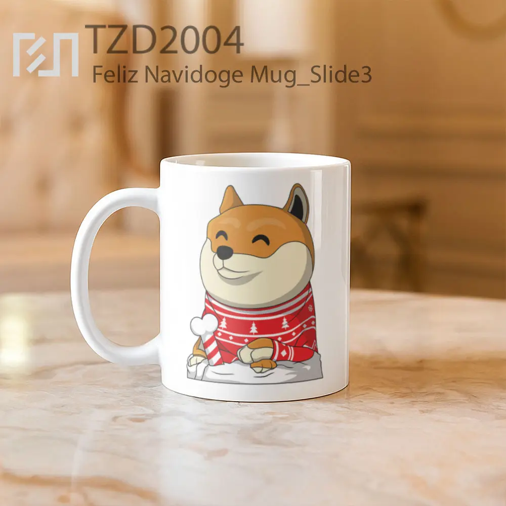Feliz Navidoge Mug - All-side / Desain