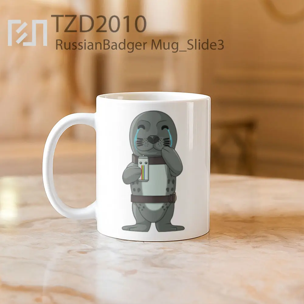 RussianBadger Mug - All-side / Desain