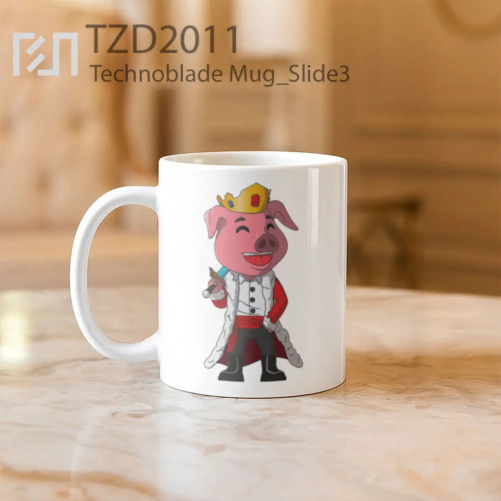 Technoblade Mug - All-side / Desain