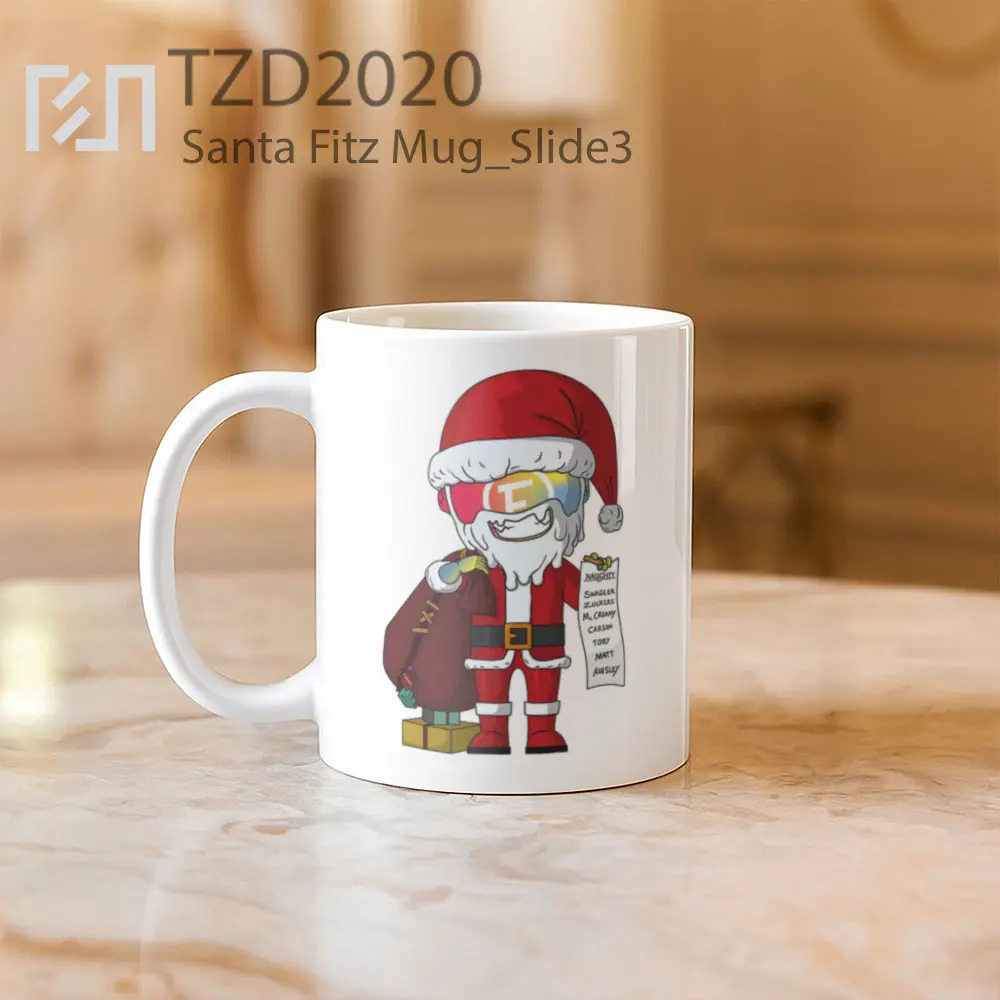 Santa Fitz Mug - All-side / Desain